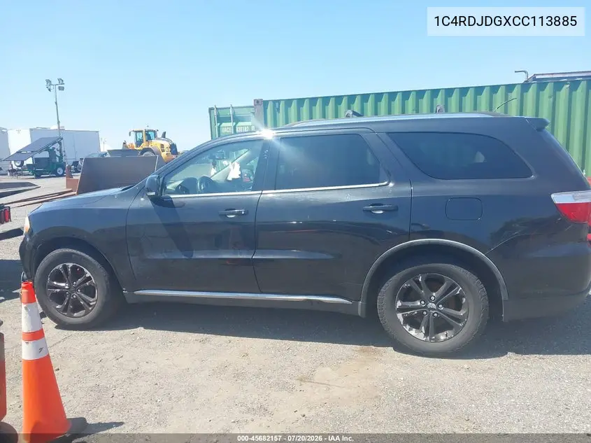 2012 Dodge Durango Crew VIN: 1C4RDJDGXCC113885 Lot: 45682157