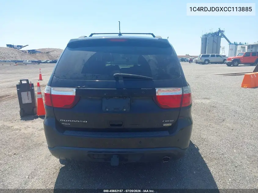 2012 Dodge Durango Crew VIN: 1C4RDJDGXCC113885 Lot: 45682157