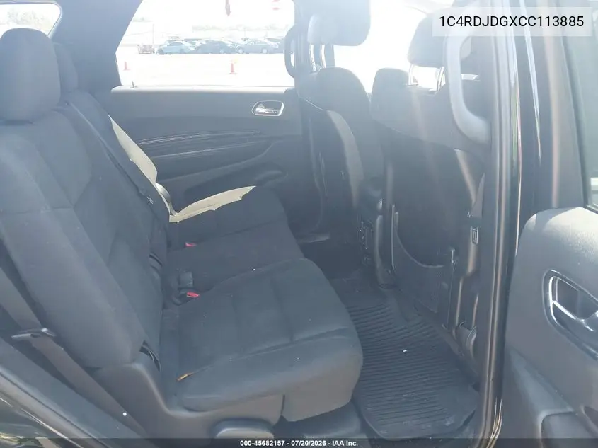2012 Dodge Durango Crew VIN: 1C4RDJDGXCC113885 Lot: 45682157