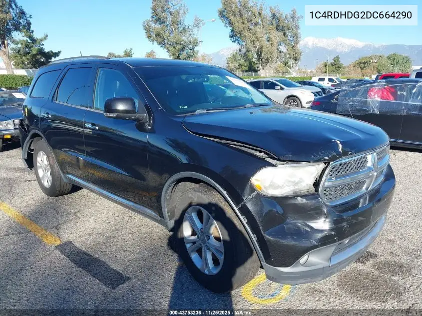 1C4RDHDG2DC664290 2013 Dodge Durango Crew