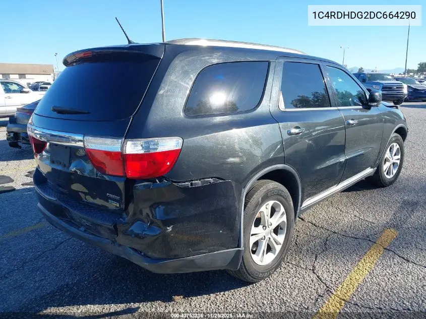 1C4RDHDG2DC664290 2013 Dodge Durango Crew