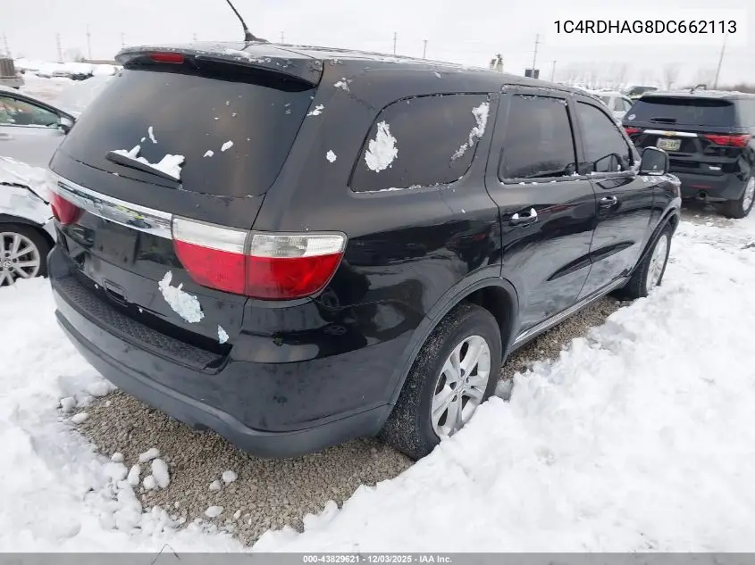 1C4RDHAG8DC662113 2013 Dodge Durango Sxt