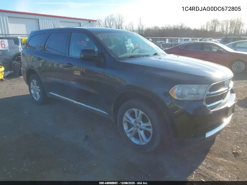 1C4RDJAG0DC672805 2013 Dodge Durango Sxt
