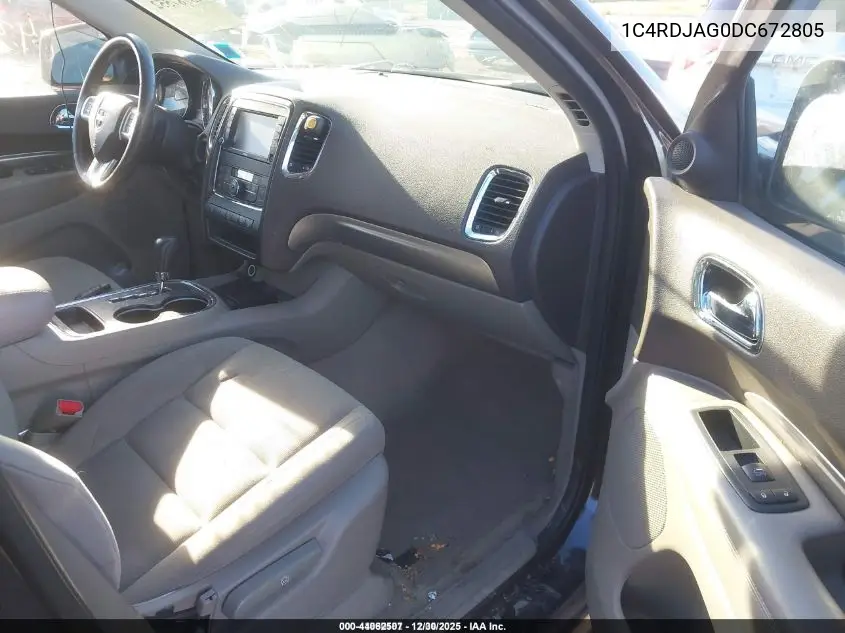 1C4RDJAG0DC672805 2013 Dodge Durango Sxt