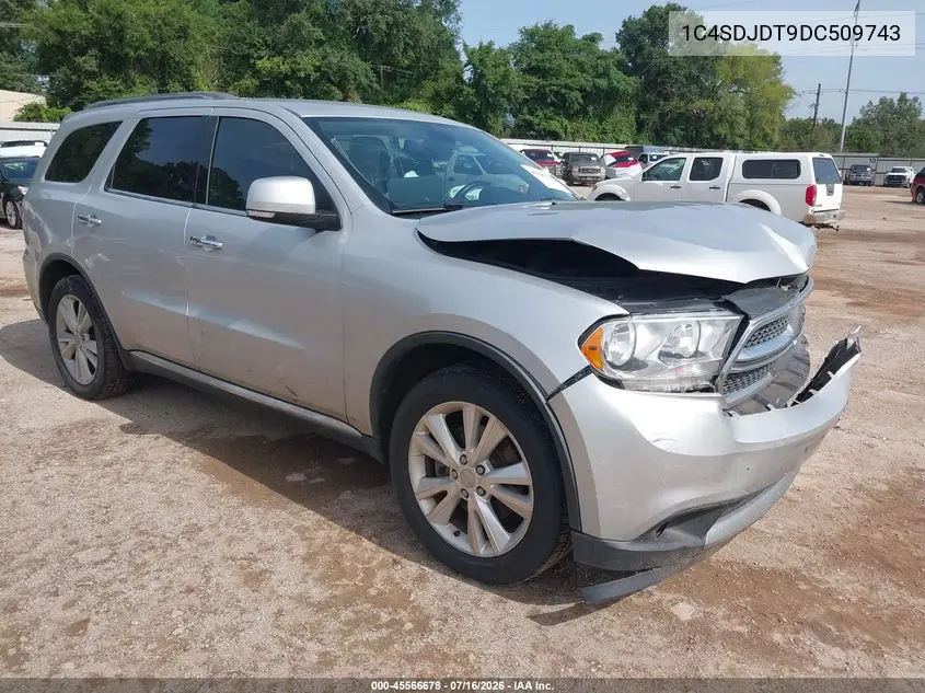 2013 Dodge Durango Crew VIN: 1C4SDJDT9DC509743 Lot: 45566678