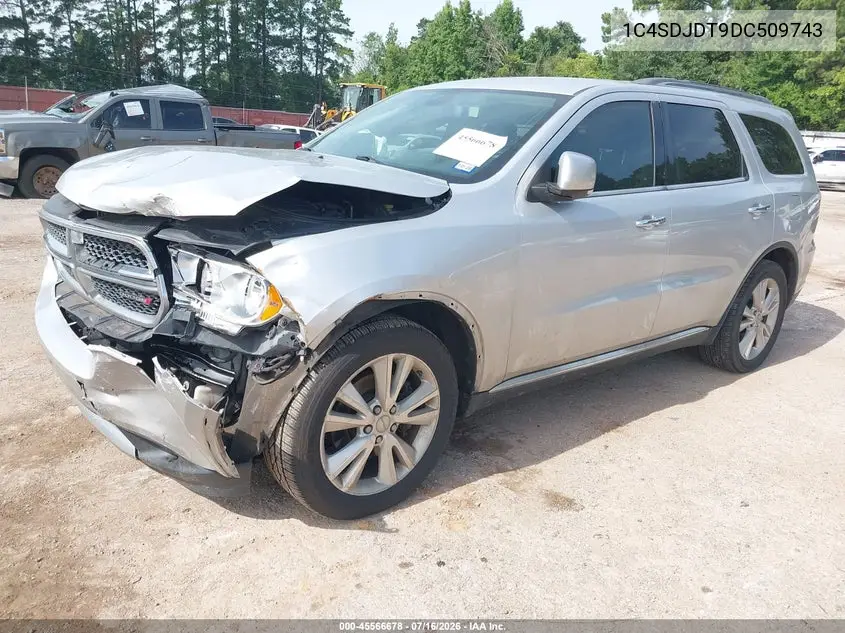 2013 Dodge Durango Crew VIN: 1C4SDJDT9DC509743 Lot: 45566678