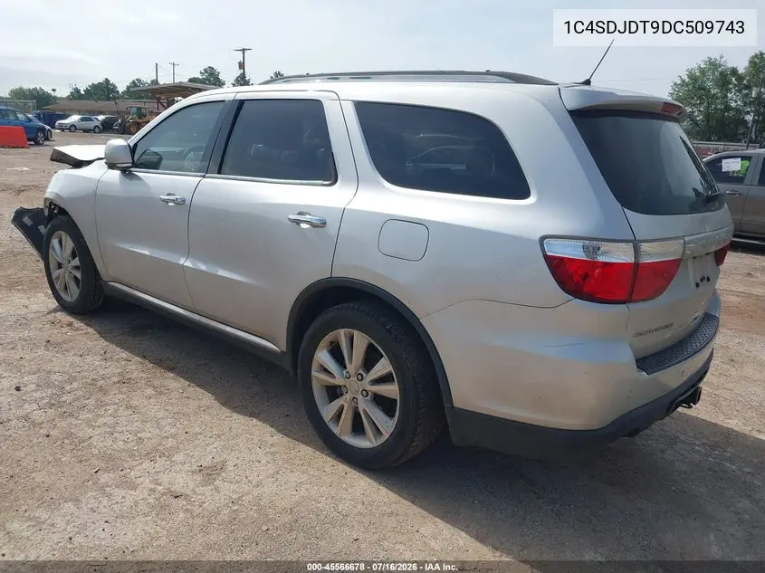 2013 Dodge Durango Crew VIN: 1C4SDJDT9DC509743 Lot: 45566678