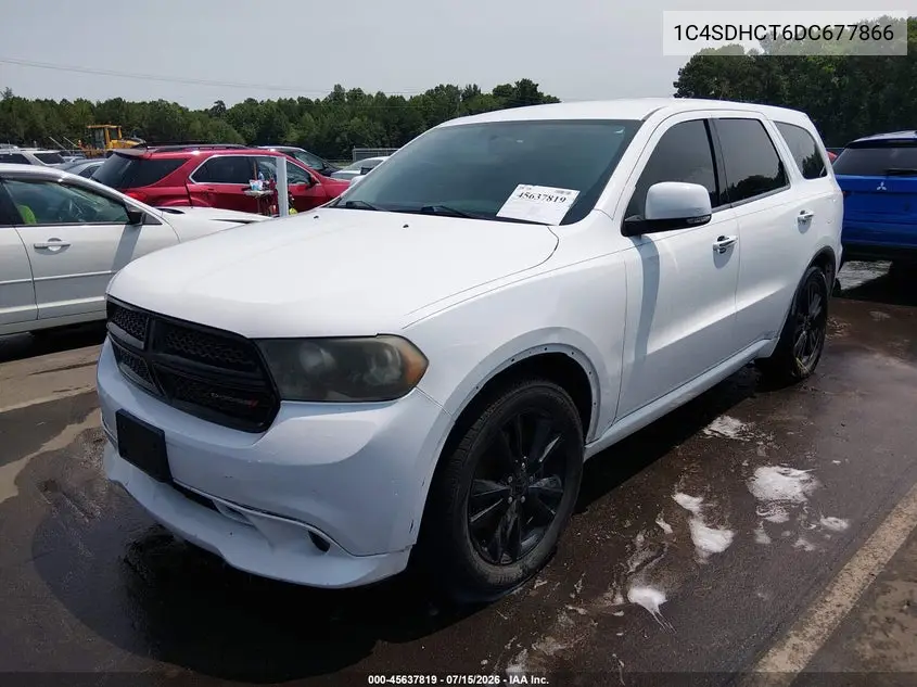 2013 Dodge Durango R/T VIN: 1C4SDHCT6DC677866 Lot: 45637819