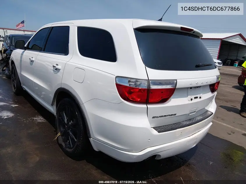 2013 Dodge Durango R/T VIN: 1C4SDHCT6DC677866 Lot: 45637819