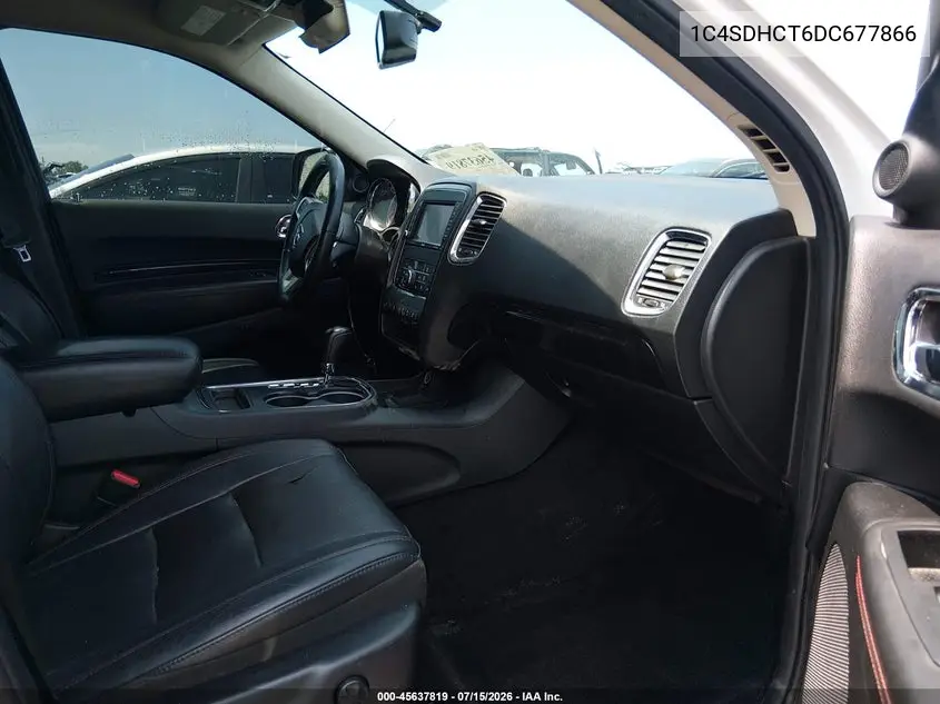 2013 Dodge Durango R/T VIN: 1C4SDHCT6DC677866 Lot: 45637819