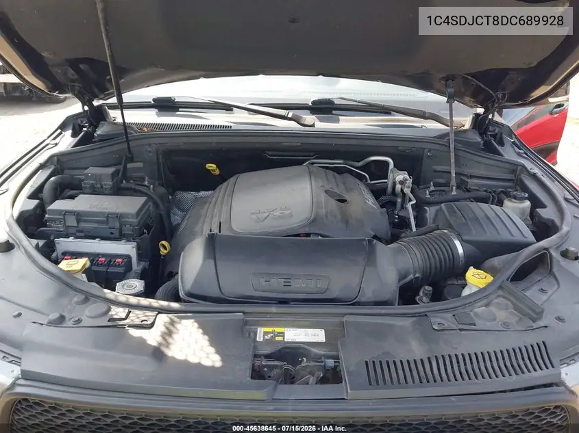 2013 Dodge Durango R/T VIN: 1C4SDJCT8DC689928 Lot: 45638645