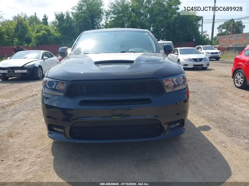 2013 Dodge Durango R/T VIN: 1C4SDJCT8DC689928 Lot: 45638645