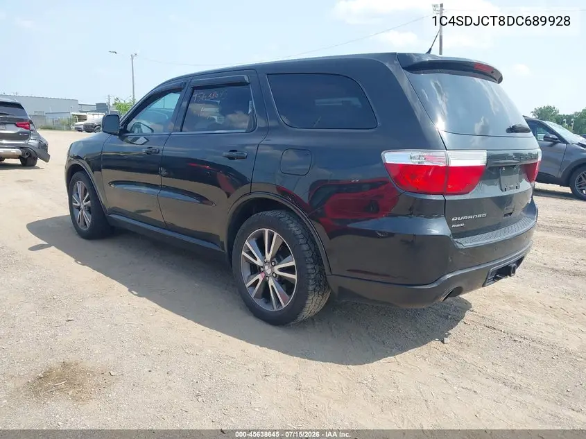 2013 Dodge Durango R/T VIN: 1C4SDJCT8DC689928 Lot: 45638645