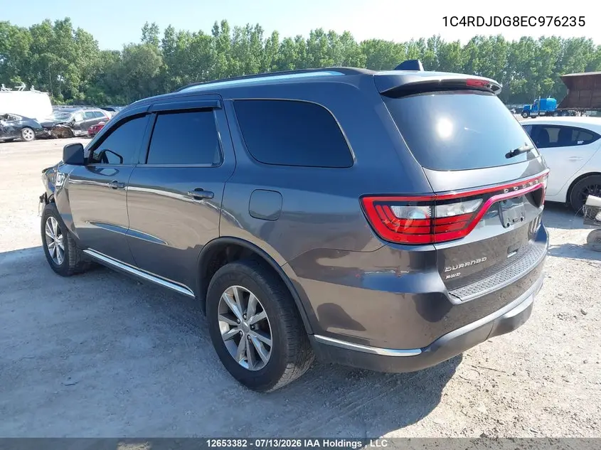 2014 Dodge Durango VIN: 1C4RDJDG8EC976235 Lot: 12653382