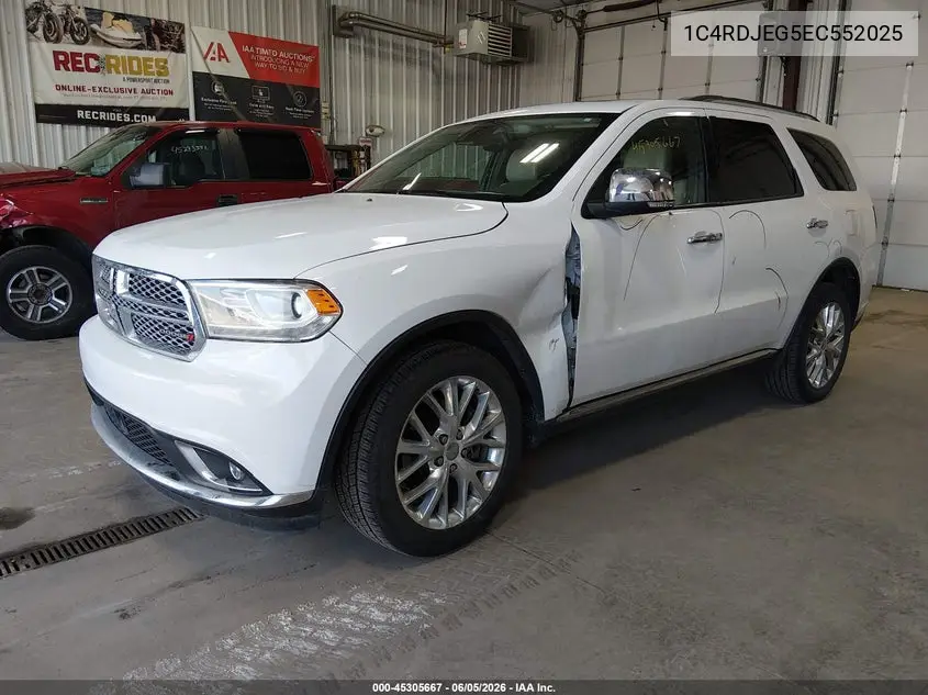 1C4RDJEG5EC552025 2014 Dodge Durango Citadel