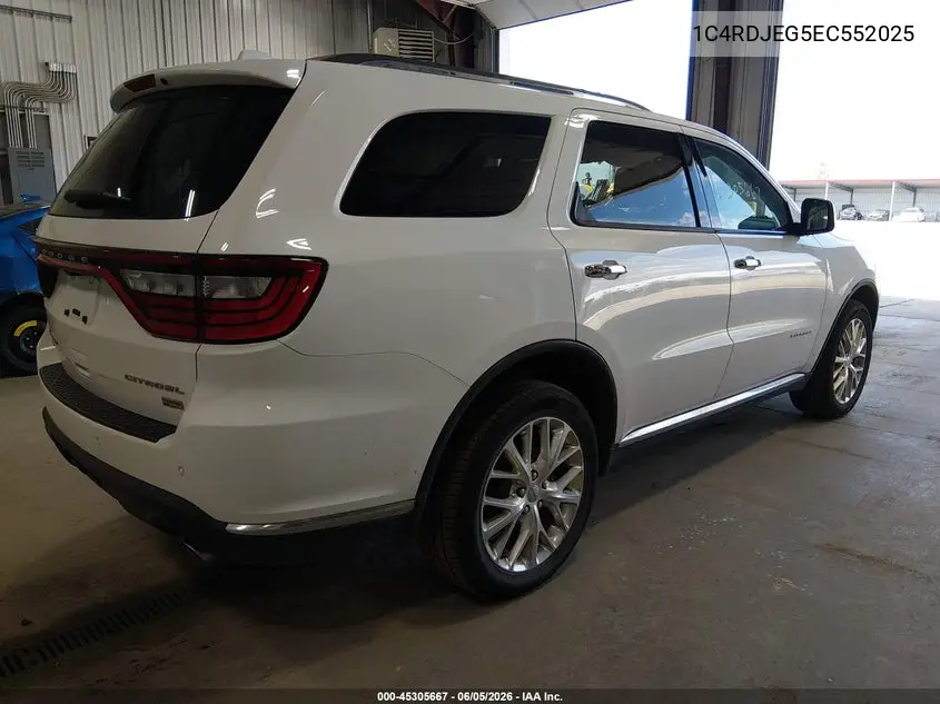 1C4RDJEG5EC552025 2014 Dodge Durango Citadel