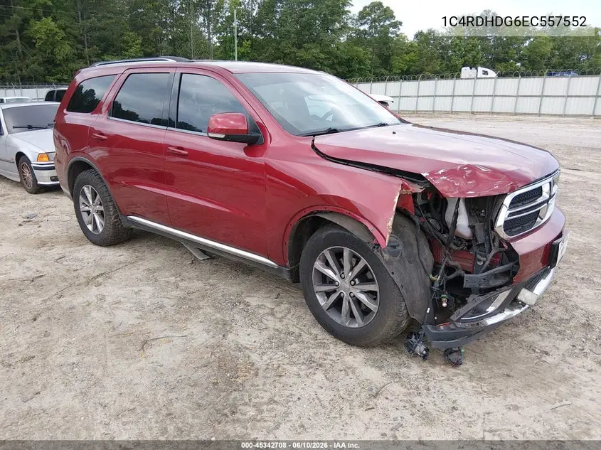 2014 Dodge Durango Limited VIN: 1C4RDHDG6EC557552 Lot: 45342708