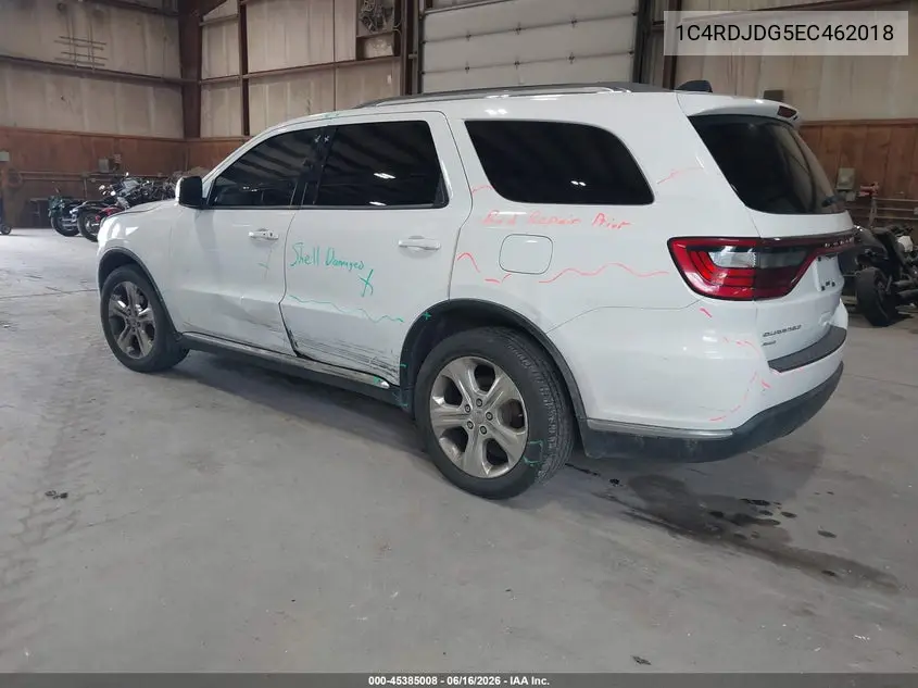 2014 Dodge Durango Limited VIN: 1C4RDJDG5EC462018 Lot: 45385008