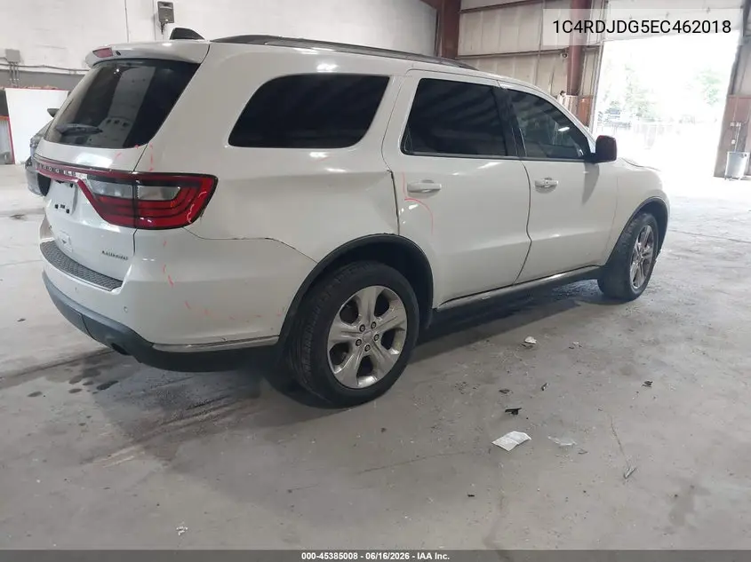 2014 Dodge Durango Limited VIN: 1C4RDJDG5EC462018 Lot: 45385008