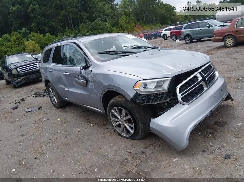 2014 Dodge Durango Limited VIN: 1C4RDJDG5EC481541 Lot: 45582597