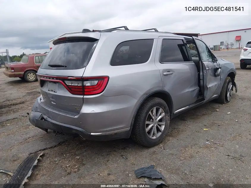 2014 Dodge Durango Limited VIN: 1C4RDJDG5EC481541 Lot: 45582597