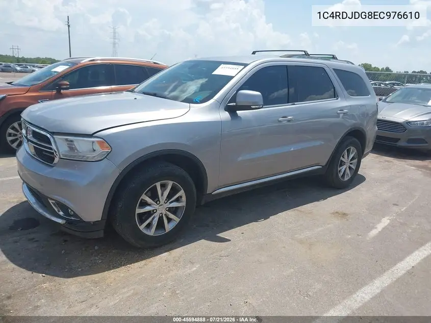 2014 Dodge Durango Limited VIN: 1C4RDJDG8EC976610 Lot: 45594888