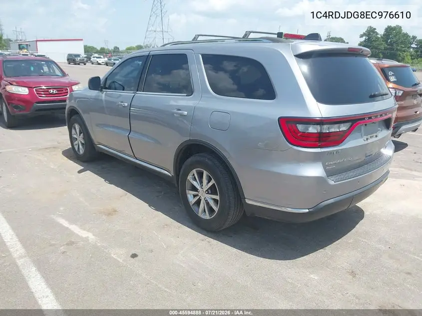 2014 Dodge Durango Limited VIN: 1C4RDJDG8EC976610 Lot: 45594888
