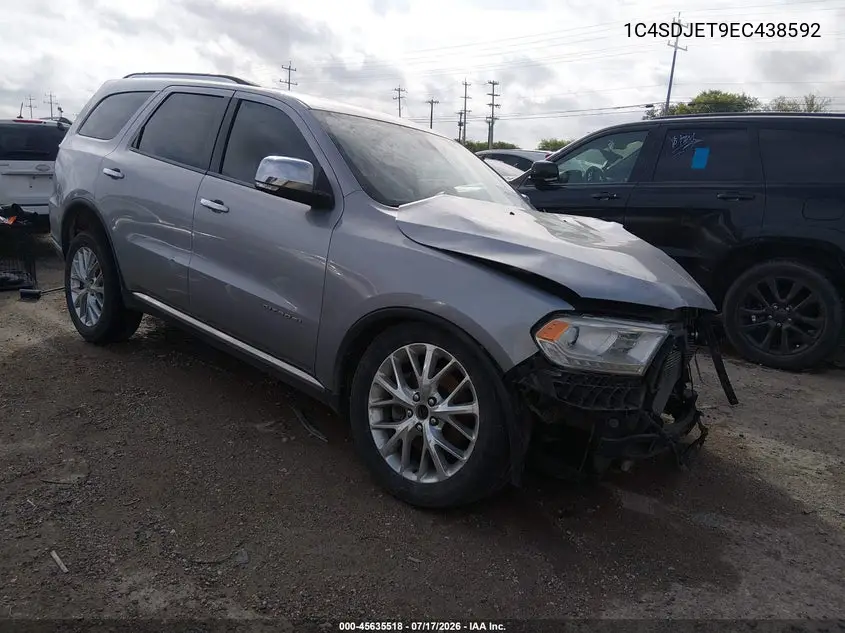 2014 Dodge Durango Citadel VIN: 1C4SDJET9EC438592 Lot: 45635518