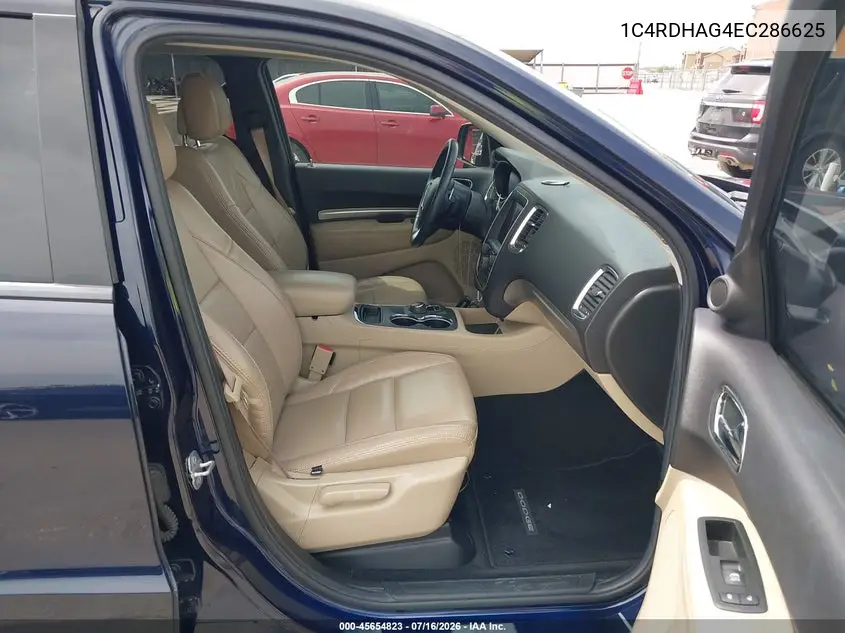 2014 Dodge Durango Sxt VIN: 1C4RDHAG4EC286625 Lot: 45654823