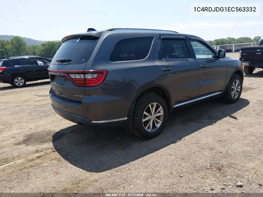 2014 Dodge Durango Limited VIN: 1C4RDJDG1EC563332 Lot: 45671122