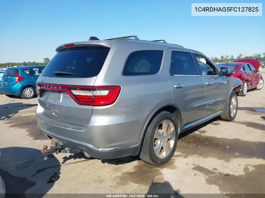1C4RDHAG5FC127825 2015 Dodge Durango Sxt