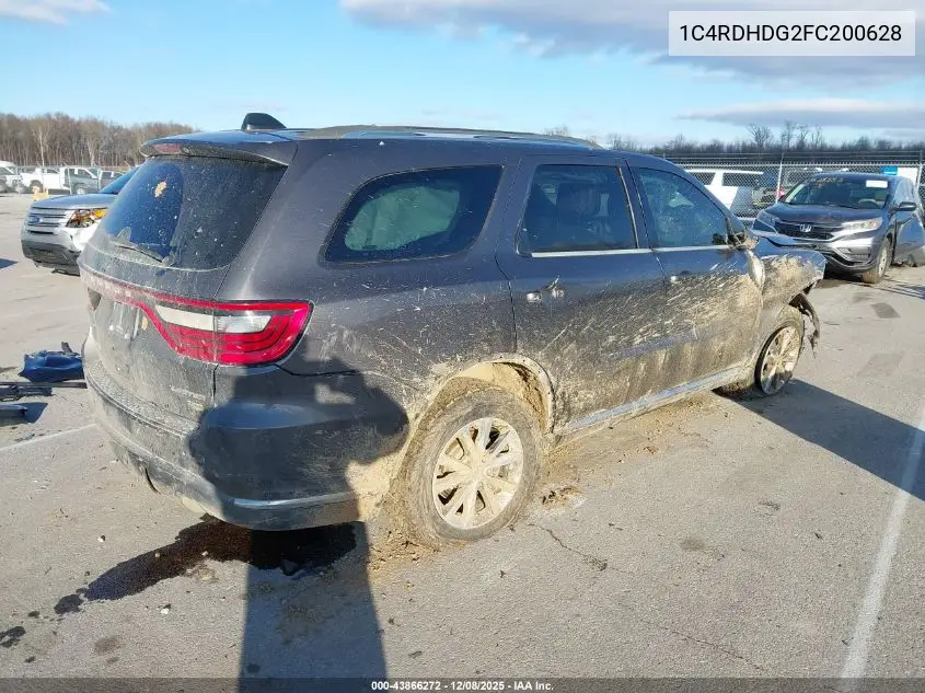 1C4RDHDG2FC200628 2015 Dodge Durango Limited