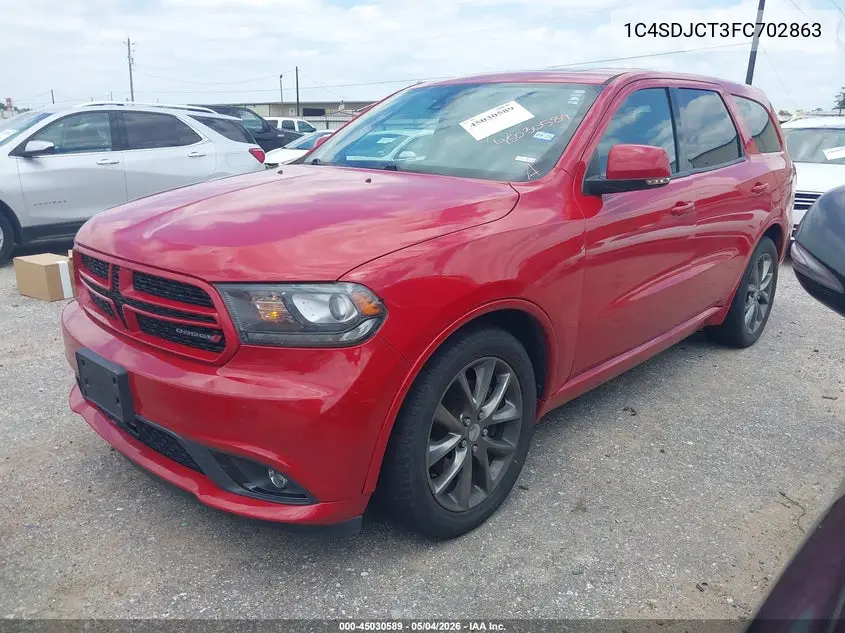 1C4SDJCT3FC702863 2015 Dodge Durango R/T