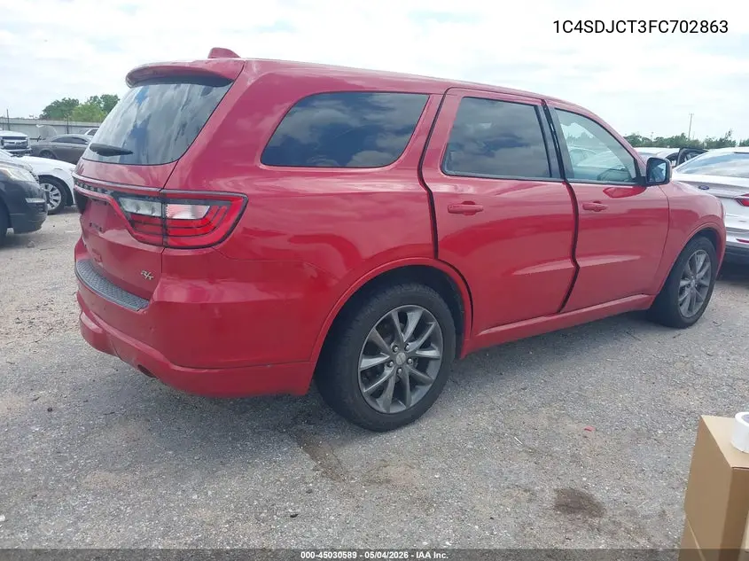 1C4SDJCT3FC702863 2015 Dodge Durango R/T