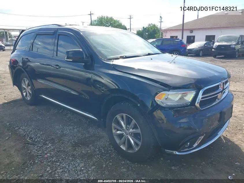 2015 Dodge Durango Limited VIN: 1C4RDJDG1FC148321 Lot: 45453705