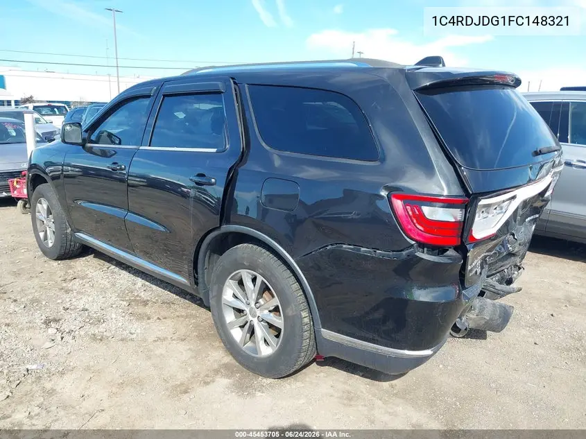 2015 Dodge Durango Limited VIN: 1C4RDJDG1FC148321 Lot: 45453705
