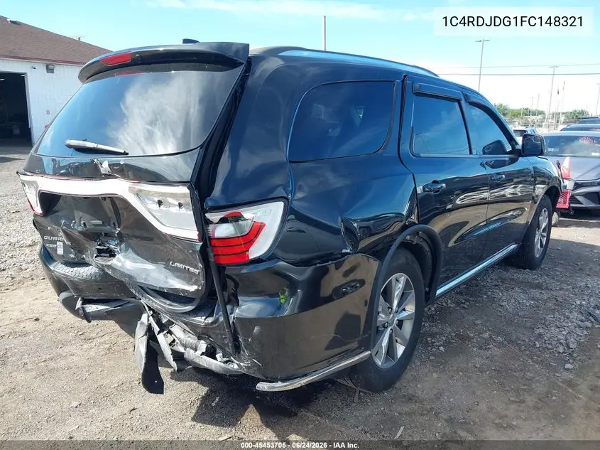 2015 Dodge Durango Limited VIN: 1C4RDJDG1FC148321 Lot: 45453705