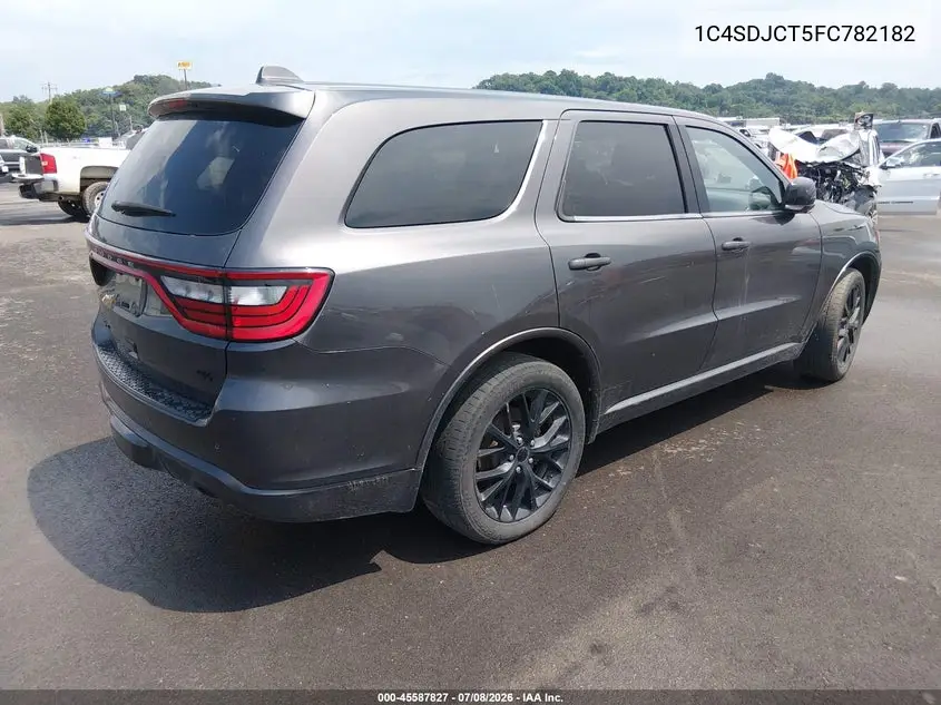 2015 Dodge Durango R/T VIN: 1C4SDJCT5FC782182 Lot: 45587827