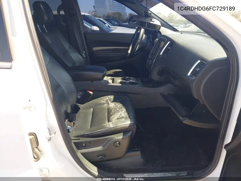 2015 Dodge Durango Limited VIN: 1C4RDHDG6FC729189 Lot: 45666312