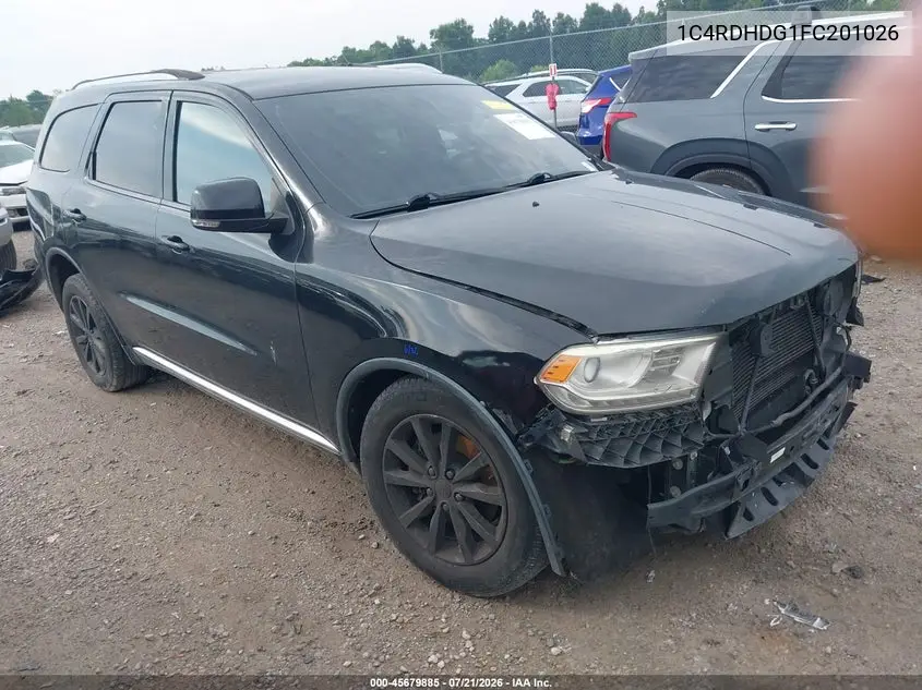2015 Dodge Durango Limited VIN: 1C4RDHDG1FC201026 Lot: 45679885