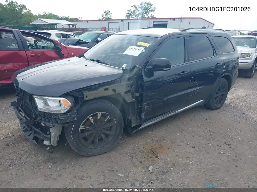 2015 Dodge Durango Limited VIN: 1C4RDHDG1FC201026 Lot: 45679885