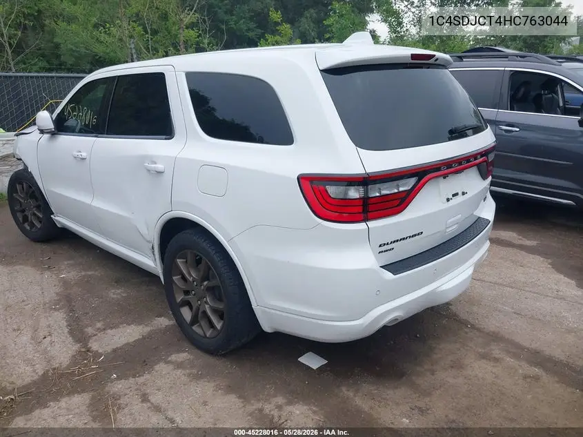 2017 Dodge Durango R/T Awd VIN: 1C4SDJCT4HC763044 Lot: 45228016
