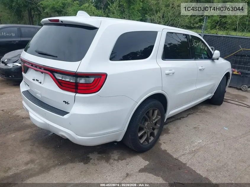2017 Dodge Durango R/T Awd VIN: 1C4SDJCT4HC763044 Lot: 45228016