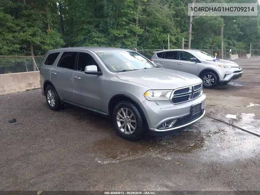 2017 Dodge Durango Sxt Rwd VIN: 1C4RDHAG1HC709214 Lot: 45494813