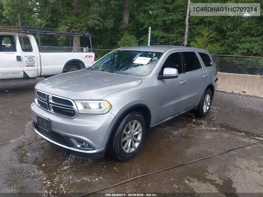 2017 Dodge Durango Sxt Rwd VIN: 1C4RDHAG1HC709214 Lot: 45494813
