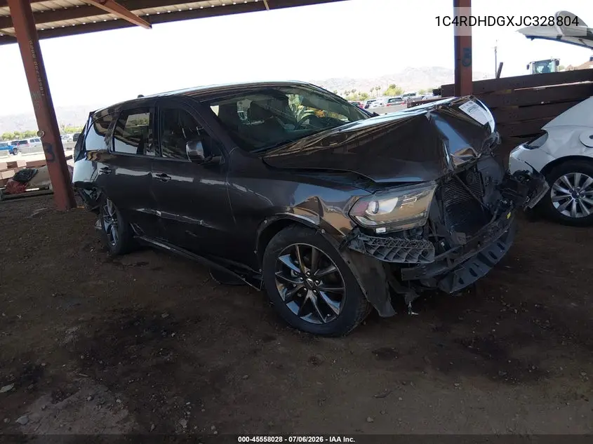 2018 Dodge Durango Gt Rwd VIN: 1C4RDHDGXJC328804 Lot: 45558028