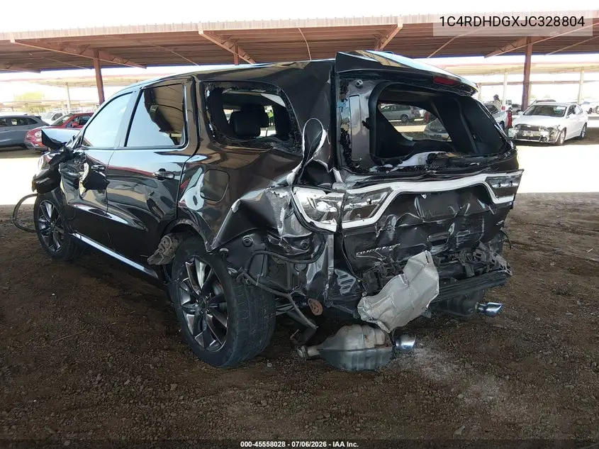 2018 Dodge Durango Gt Rwd VIN: 1C4RDHDGXJC328804 Lot: 45558028
