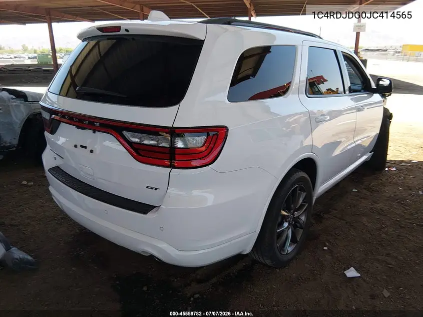 2018 Dodge Durango Gt Awd VIN: 1C4RDJDG0JC414565 Lot: 45559782
