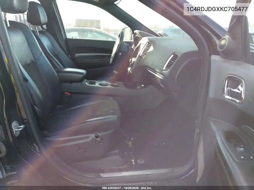 1C4RDJDGXKC705477 2019 Dodge Durango Gt
