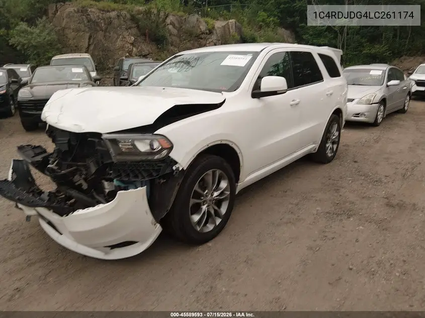 2020 Dodge Durango Gt Plus Awd VIN: 1C4RDJDG4LC261174 Lot: 45589593